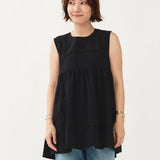 Petite Lace Gather Blouse