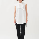 Drape Collar Blouse