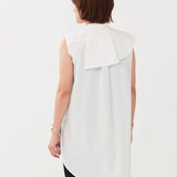 Drape Collar Blouse