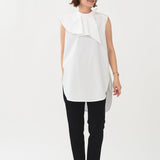 Drape Collar Blouse