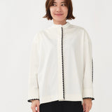 Scallop Embroidery Blouse