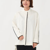 Scallop Embroidery Blouse
