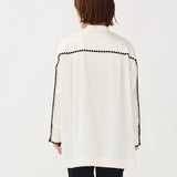 Scallop Embroidery Blouse