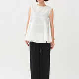 Cotton Tiered Sleeveless Top