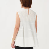 Cotton Tiered Sleeveless Top