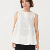 Cotton Tiered Sleeveless Top