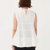 Cotton Tiered Sleeveless Top