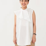 Drape Collar Blouse