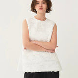 Ruffle Embroidery Blouse
