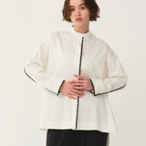 Scallop Embroidery Blouse