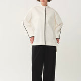 Scallop Embroidery Blouse