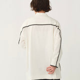 Scallop Embroidery Blouse
