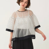 Dot Organza Blouse