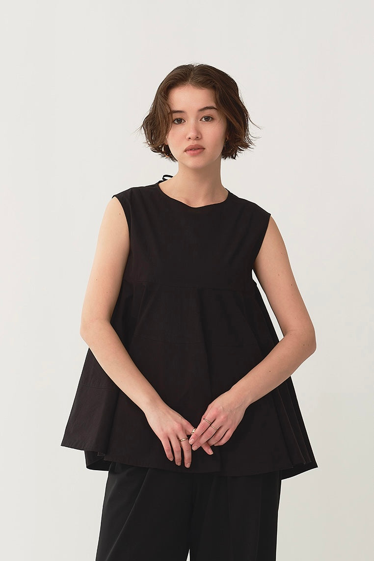 Cotton Tiered Sleeveless Top
