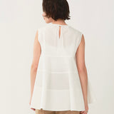 Cotton Tiered Sleeveless Top