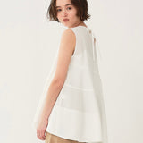 Cotton Tiered Sleeveless Top