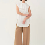 Drape Collar Blouse