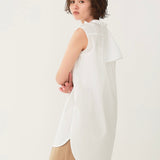 Drape Collar Blouse