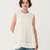 Petite Lace Gather Blouse