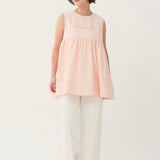 Petite Lace Gather Blouse