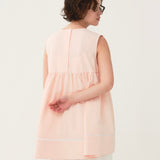 Petite Lace Gather Blouse