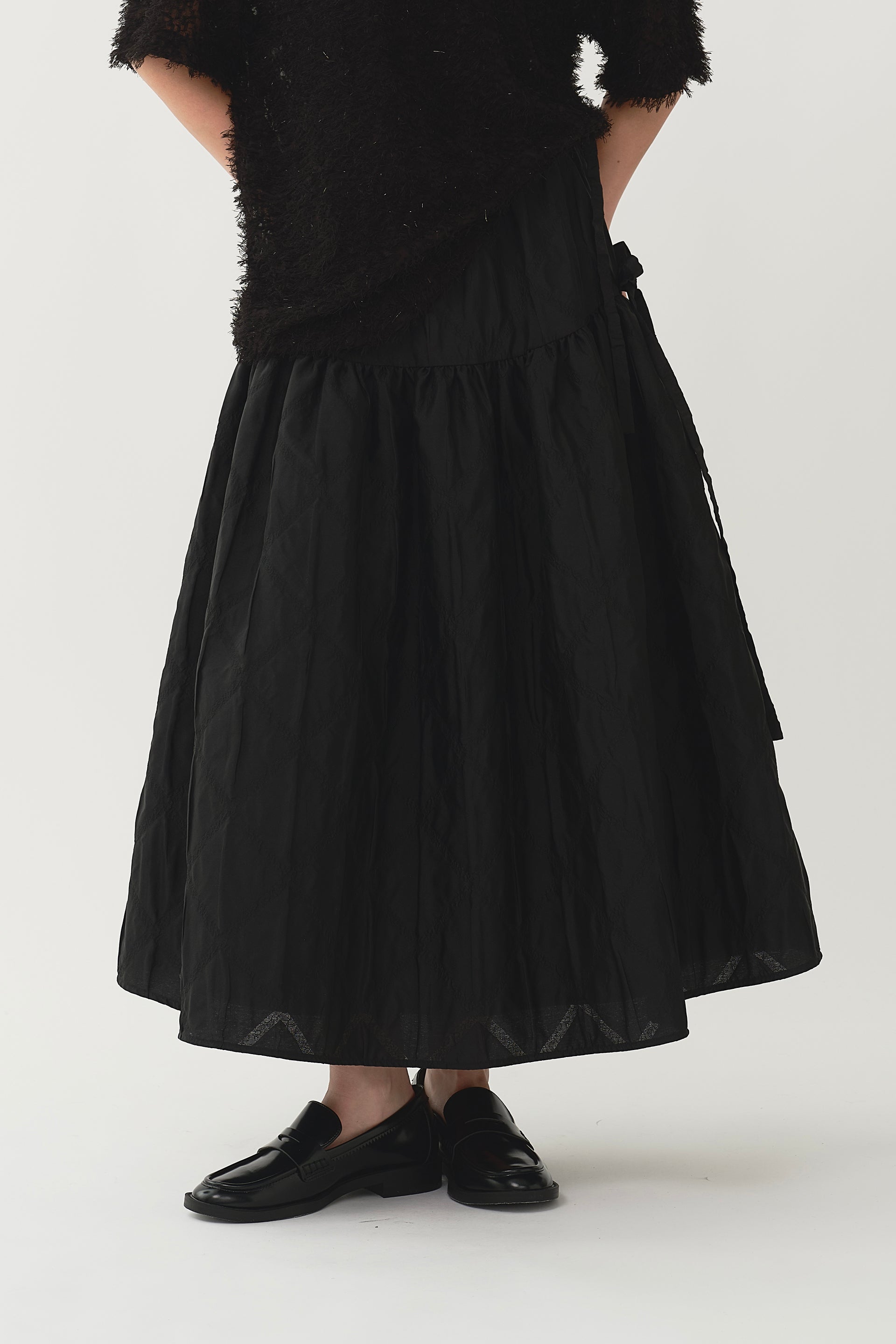 Prism Jacquard Flare Skirt