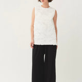 Ruffle Embroidery Blouse