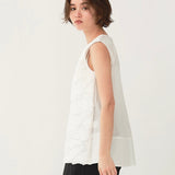 Ruffle Embroidery Blouse