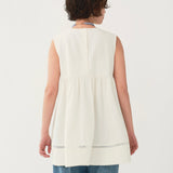 Petite Lace Gather Blouse