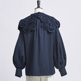 Whipped Collar Blouse