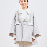 Ribbon Jacquard Tent Coat