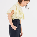 Scallop Sleeve Blouse