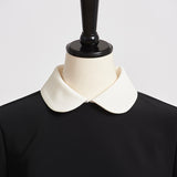 Round Collar Dress Blouse