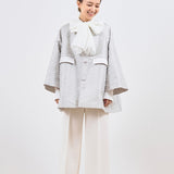 Ribbon Jacquard Tent Coat
