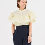 Scallop Sleeve Blouse