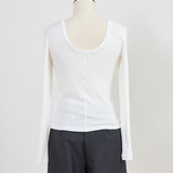 Shoulder Pad Backless Long Tee