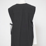 V-neck Ribbon Gilet