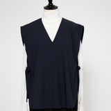 V-neck Ribbon Gilet