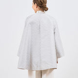 Ribbon Jacquard Tent Coat