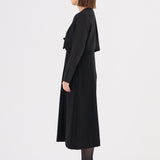 Sheer Sleeve Black Formal Set