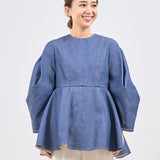 Origami Denim Blouse