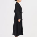 Sheer Sleeve Black Formal Set
