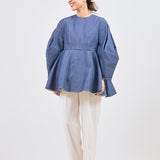 Origami Denim Blouse