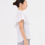 Scallop Sleeve Blouse