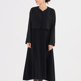 Sheer Sleeve Black Formal Set