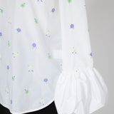 (yori) Blossom Balloon Cuff Blouse