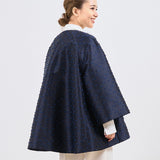 Ribbon Jacquard Tent Coat