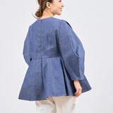 Origami Denim Blouse