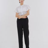 Scallop Sleeve Blouse