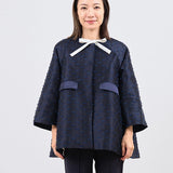 Ribbon Jacquard Tent Coat